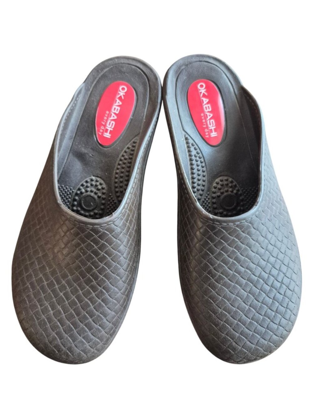 Okabashi Womens Brown Slip-On Shoes Size S